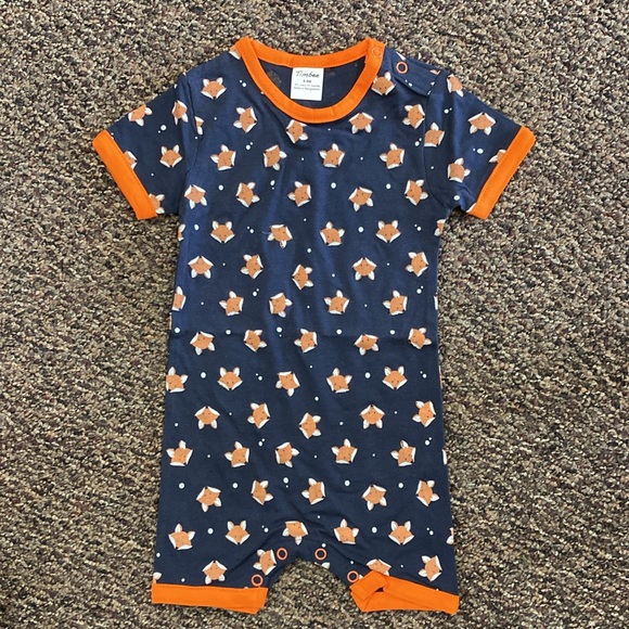 Lot of 4 Timbee Baby Rompers size 3-6m, 6-9m 9-12 Cotton NEW fresh out of pkg - Picture 4 of 7